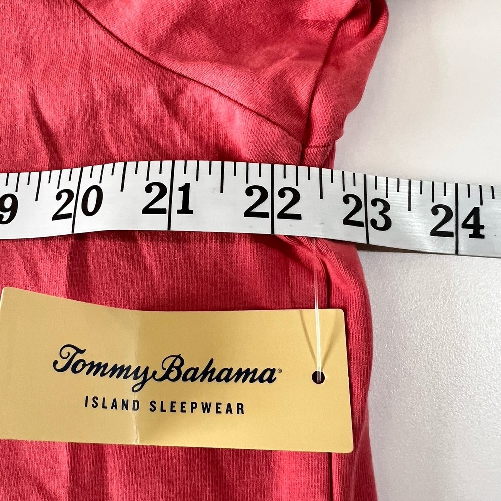 Tommy Bahama Short Sleeve Crew Neck Top, Rose STP, Large - Picture 4 of 8
